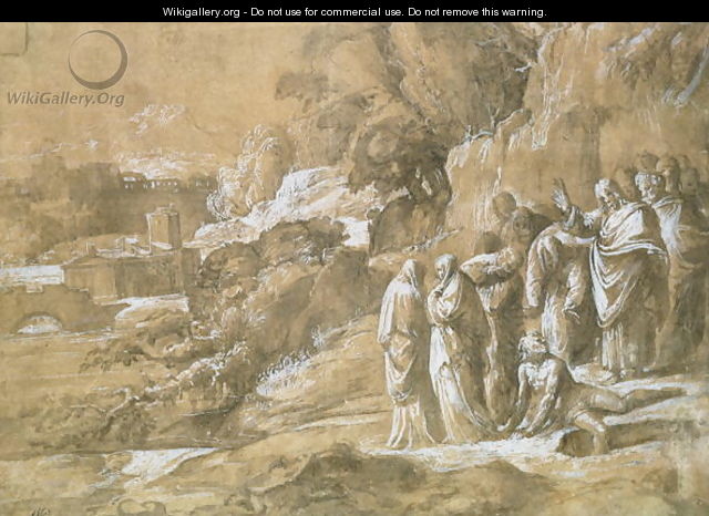 The Raising of Lazarus - Polidoro Da Caravaggio (Caldara)