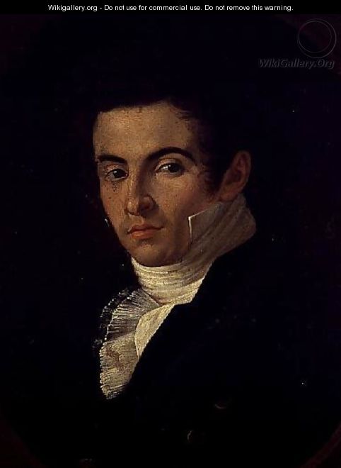 Portrait of Vincenzo Bellini (1801-35) - Giuseppe Cammarano - painting1