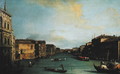View of The Grand Canal from the Rialto Bridge - (Giovanni Antonio Canal) Canaletto