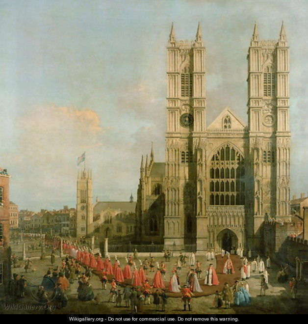 Procession of the Knights of the Bath - (Giovanni Antonio Canal) Canaletto