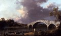 Old Walton Bridge over the Thames, 1754 - (Giovanni Antonio Canal) Canaletto