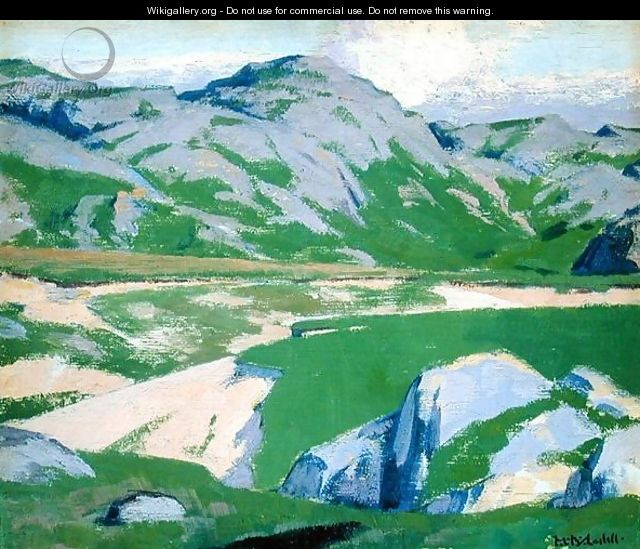 Lake and Mountains - Francis Campbell Boileau Cadell