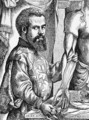 Portrait of Andreas Vesalius (1514-64) from his book 