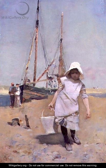 A Breton Fisher Girl - Hector Caffieri
