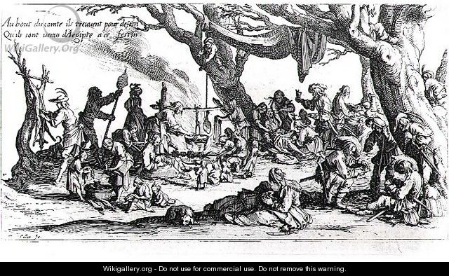 A Birth in a Gypsy Camp - Jacques Callot