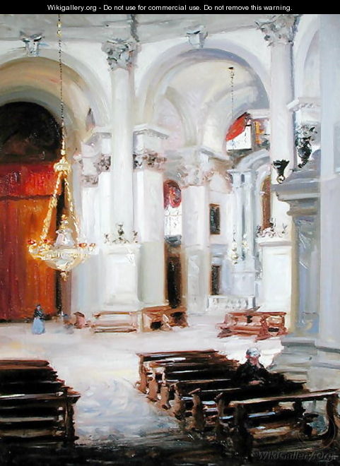Interior of the Salute, Venice - Francis Campbell Boileau Cadell