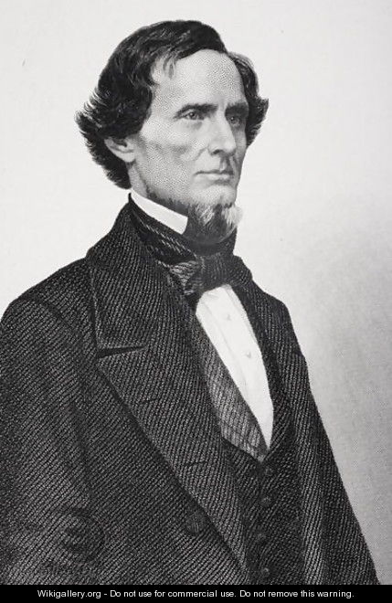 Portrait of Jefferson Davis - Mathew Brady