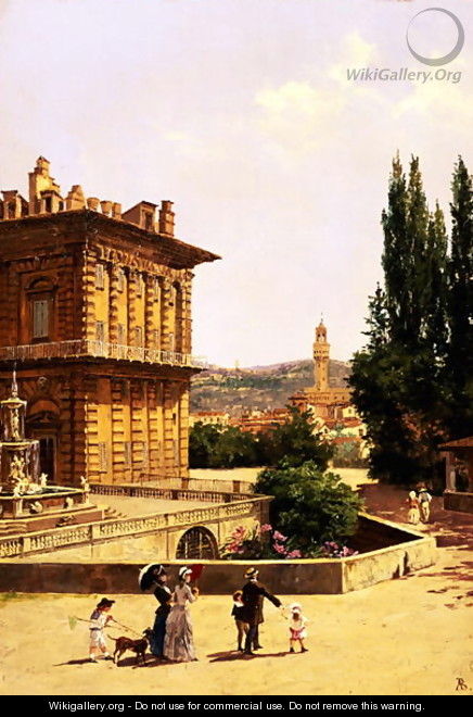 By the Pitti Palace, Florence - Antonietta Brandeis