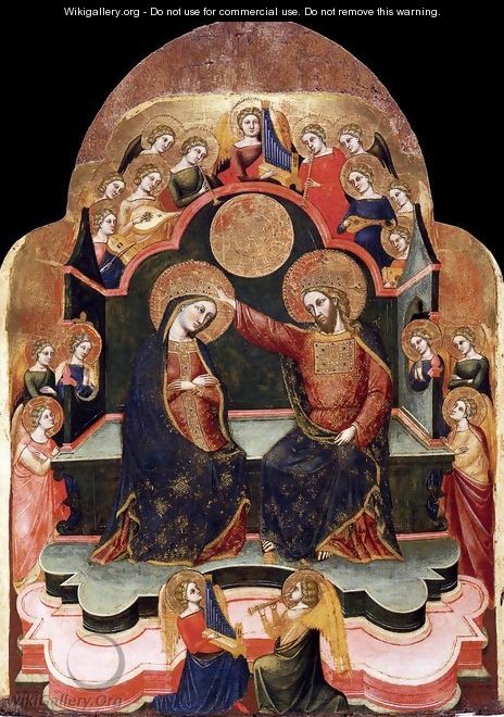 Coronation of the Virgin 1381 - Stefano Di Sant