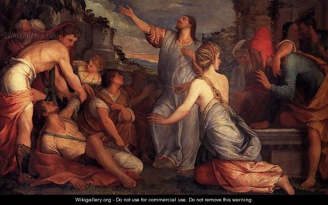 The Raising of Lazarus 1540-45 - Giuseppe Salviati