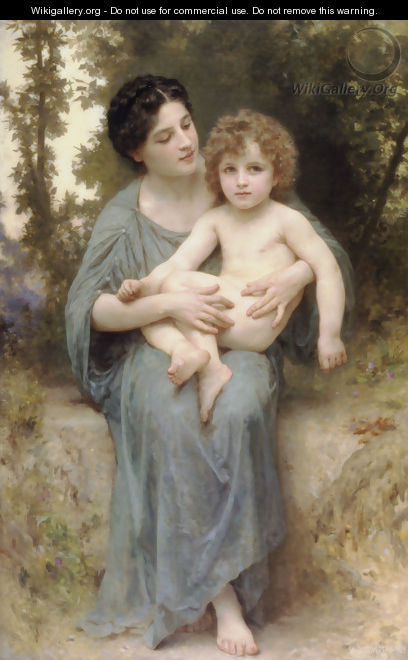 Le jeune frere (Little brother) - William-Adolphe Bouguereau
