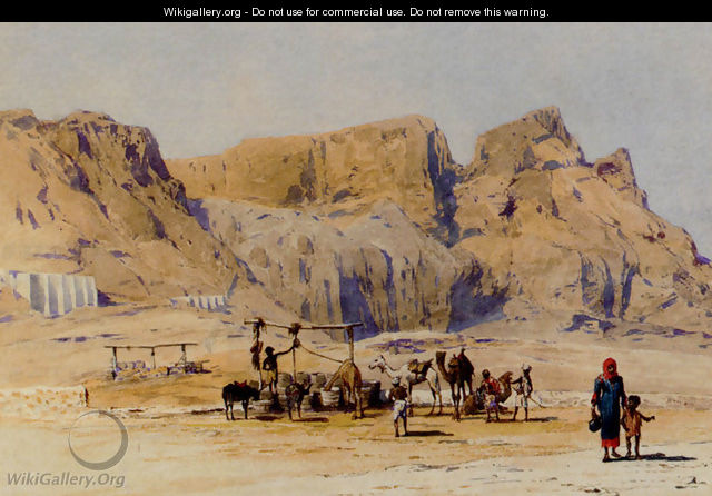 A Camel Train At Aden - Charles Wilda