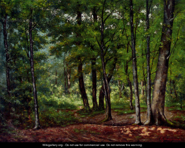 Towards A Woodland Clearing - Charles Vuagniaux