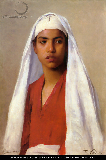 Portrait of a Young Egyptian Girl - Franz Xavier Kosler