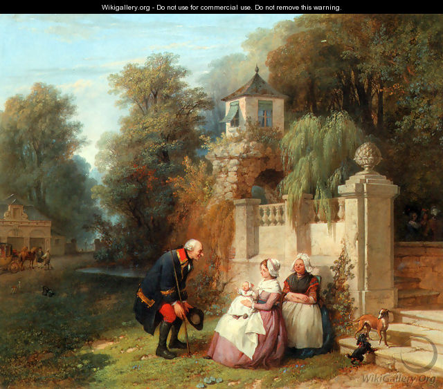Receiving her First Visitor - Jean-Baptiste Madou