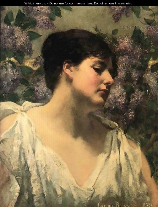 Under the Lilacs - James Carroll Beckwith