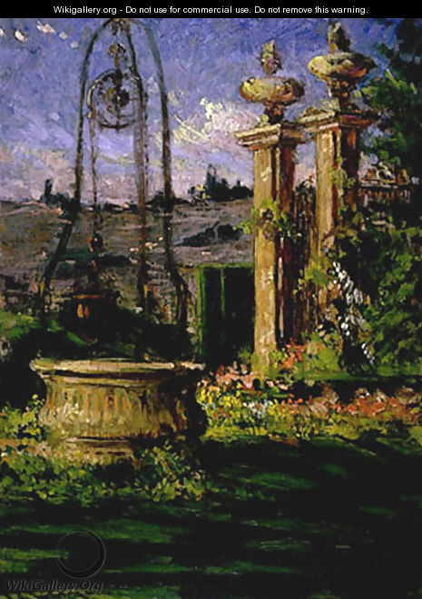 In the Gardens of the Villa Palmieri - James Carroll Beckwith