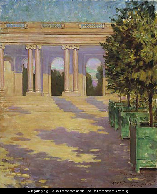 Arcade of the Grand Trianon, Versailles - James Carroll Beckwith