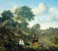 Family Portrait in a Landscape - Adriaen Van De Velde