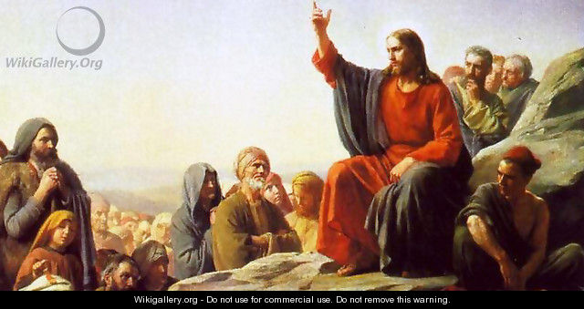 The Sermon on the Mount [detail #1] - Carl Heinrich Bloch