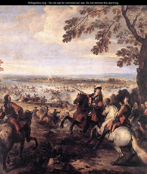 The Crossing of the Rhine by the Army of Louis XIV, 1672 - Joseph Parrocel