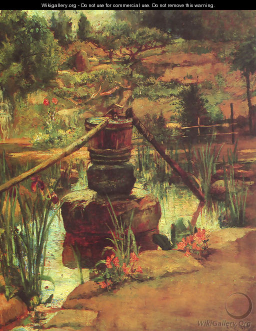 The Fountain in Our Garden at Nikko - John La Farge