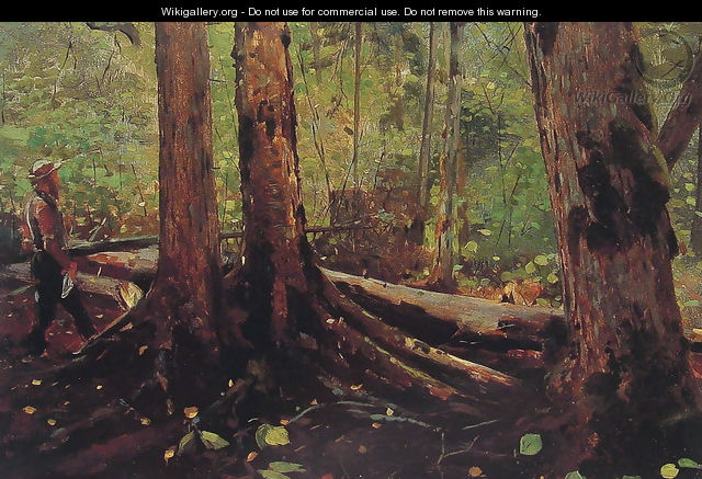 Woodchopper in the Adirondacks - Winslow Homer