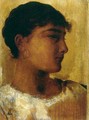 Study of a Young Girls Head, another view - Edwin Longsden Long