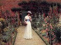 Lady in a Garden - Edmund Blair Blair Leighton