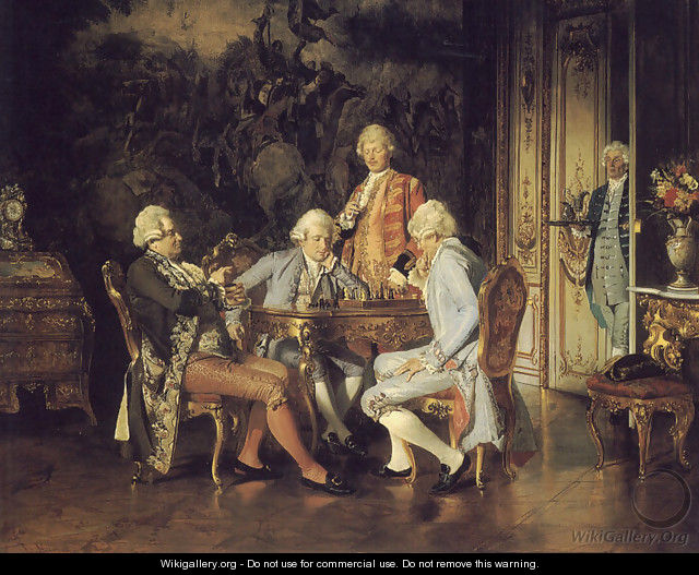 The Chess Players - Johann Hamza