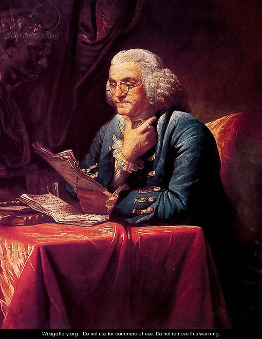 Portrait of Benjamin Franklin - David Martin