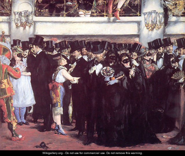 Masked Ball at the Opera - Edouard Manet