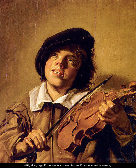 Boy Playing A Violin - Frans Hals