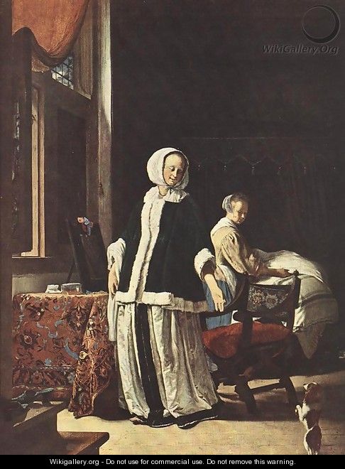 Young woman in the morning - Frans van Mieris