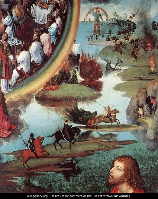 St John Altarpiece [detail: 9, right wing] - Hans Memling
