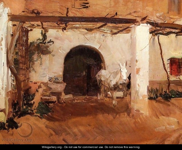 Casa de Huerta, Valencia (study) - Joaquin Sorolla y Bastida