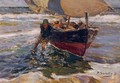 Beaching the Boat (study) - Joaquin Sorolla y Bastida