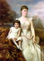 Portrait of Mrs. Drury Percy Wormald and her Son - Edward Hughes