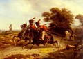 Hussards Escortant Napoleon (Hussards Escorting Napoleon) - Joseph-Louis Hippolyte Bellange