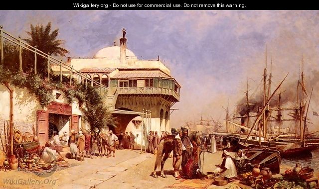 The Port Of Algiers - Alfred Wordsworth Thompson