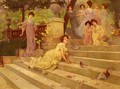Girls on a Terrace - Albert Emile Artigue