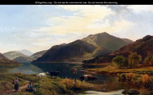 Cattle By A Lake - Sidney Richard Percy