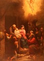 La Vista De' Pastori Al Bambino Gesu Nel Presepio (The Presentation of the Shepherds to the Christ Child in the Stable) - Natale Schiavoni