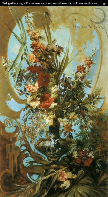 Grosses Blumenstück (Large Flower Piece) - Hans Makart