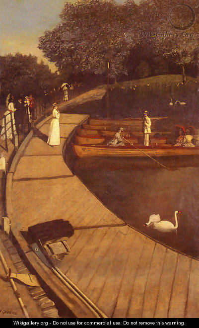 The Boating Pond, Battersea Park - Walter Greaves