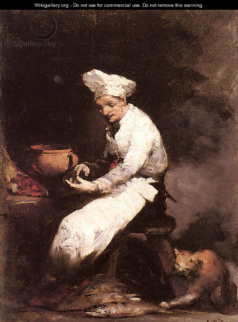 The Cook and the Cat - Theodule Augustine Ribot