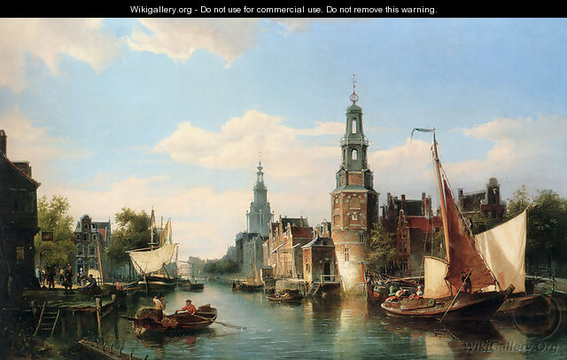 The Montelbaans Tower, Amsterdam - Cornelis Christiaan Dommelshuizen