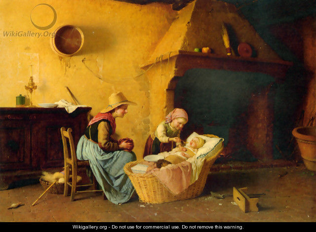 Feeding the Baby - Gaetano Chierici