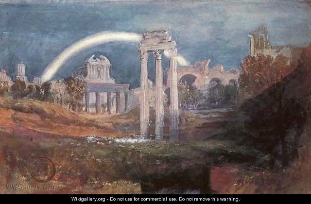Rome: The Forum with a Rainbow - Joseph Mallord William Turner