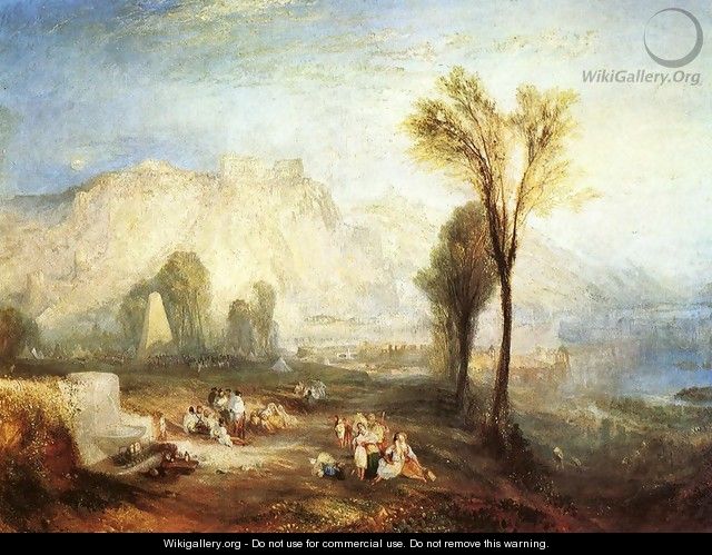 The Bright Stone of Honor (Ehrenbrietstein) and the Tomb of Marceau, from Byron